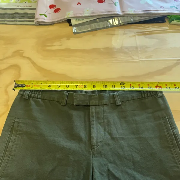Stephan Schneider Women's Linen Blend European Dark Green Capris Pants Sz‎ 4 - Image 8