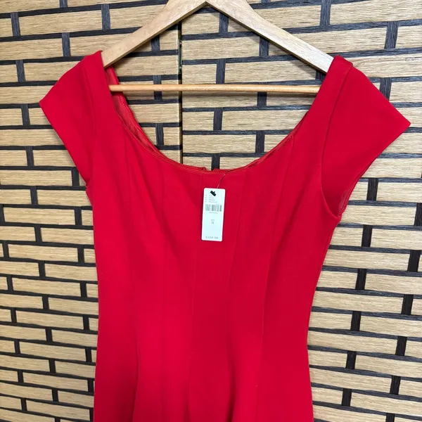 Anthropologie Bailey 44 Red Dress Size Medium - Image 3