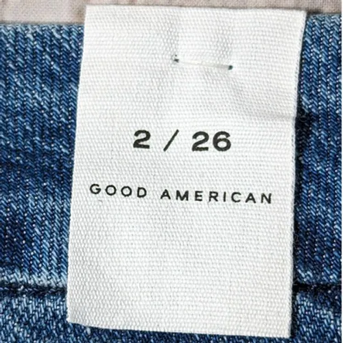 Good American Good Classic‎ Raw Hem Jeans 2/26 NWT - Image 8