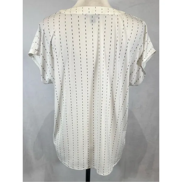Ann Taylor black and white pleated top size XS - Image 3