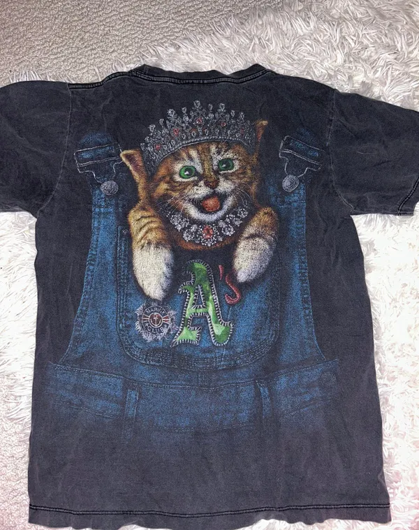 Cat T shirt Gray - Image 2