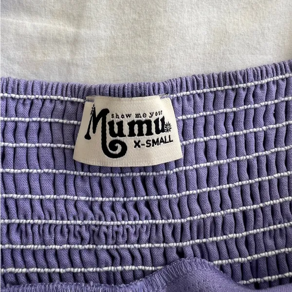 Show Me Your Mumu Mini Dress Purple Tank Top with Front Cinches - Image 5