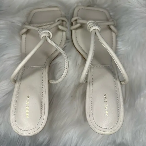 Anine Bing Vanina Spool Strappy Bridal Slip On Heels Size 37 - Image 4