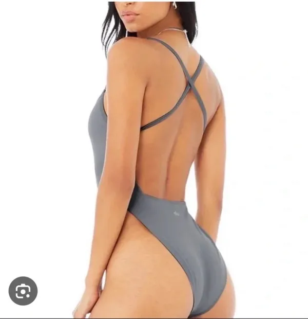 Alo yoga thrill Seeker Bodysuit in Steel Blue - Image 2
