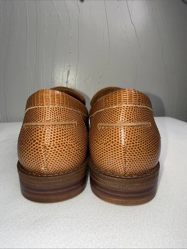 Brioso Frisco Lizard-Embossed Leather Loafers - Image 6