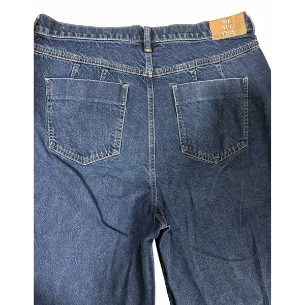 We The Free People CRVY Gia High Rise Wide-Leg Baggy‎ Jeans Women's Size 33 - Image 8