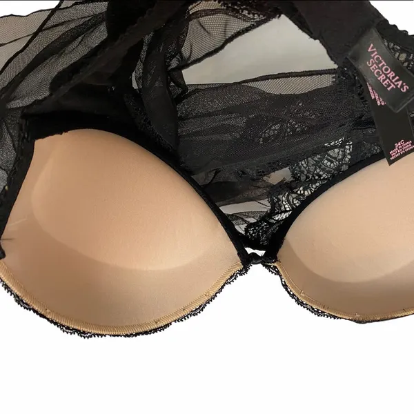 Victoria’s Secret Bustier Babydoll Top Goth Y2K Dark Romantic Whimsygoth 34C - Image 6
