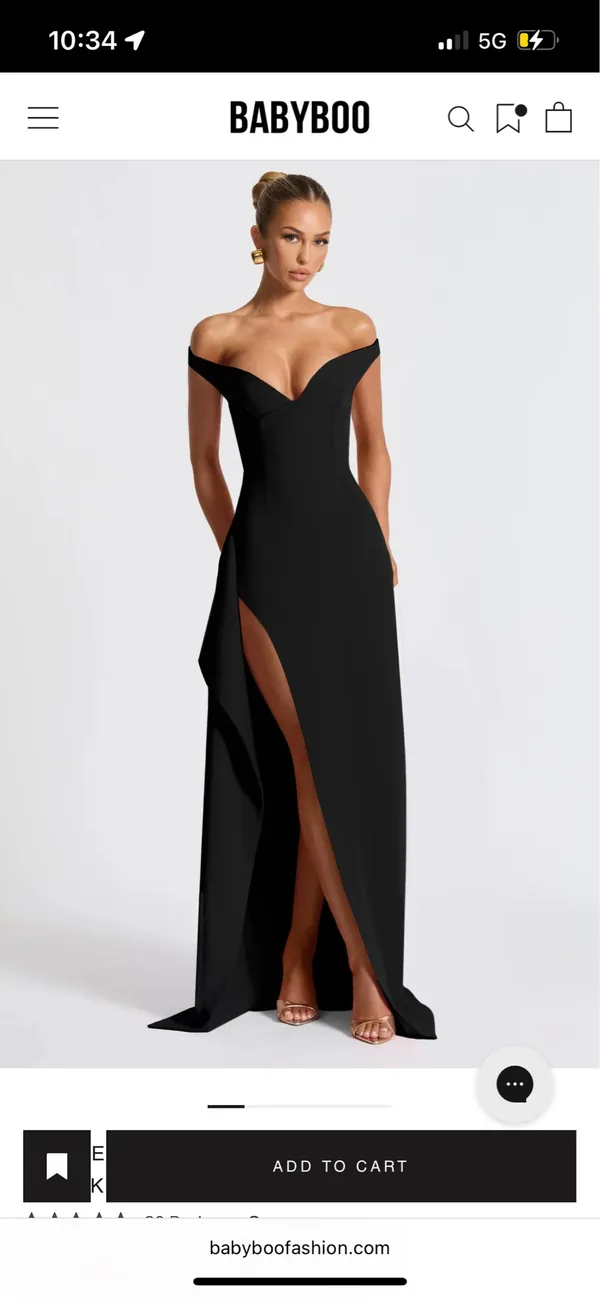 Babyboo Black Maxi Dress - Image 3