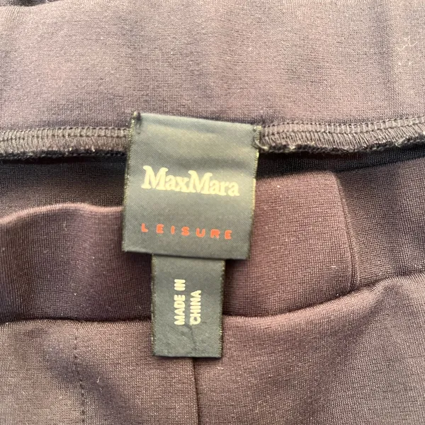 Max Mara‎ leisure navy blue wide leg pants size medium - Image 3