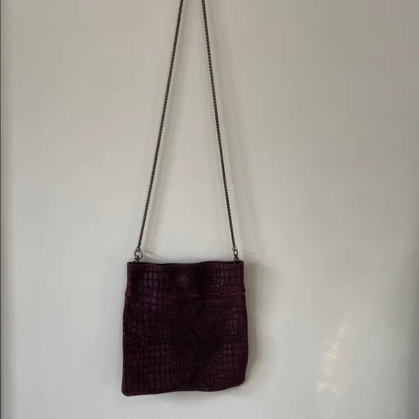 Free People Burgundy Suede Crossbody - Image 2