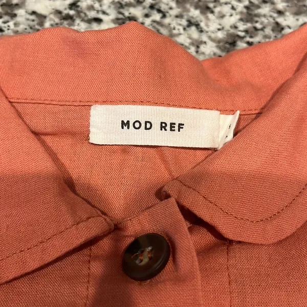 Mod Ref Bohme |  Button Up Linen Shirt Size Small - Image 2