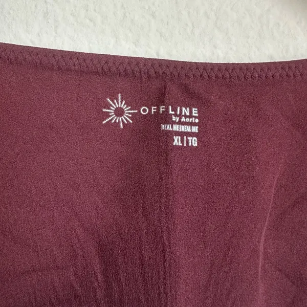 Aerie Offline Real Me Ruched Crop Top - Image 2