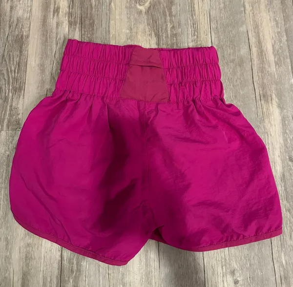 Purple High Waisted Athletic Shorts - Image 2
