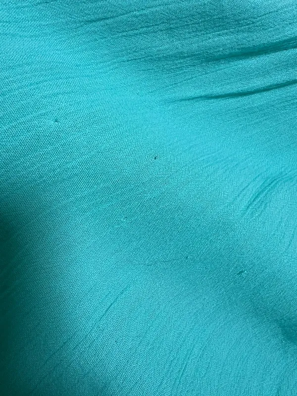 M&S Collection Turquoise Blue Crinkle Sundress Tassel Ties Size 16 - Image 10