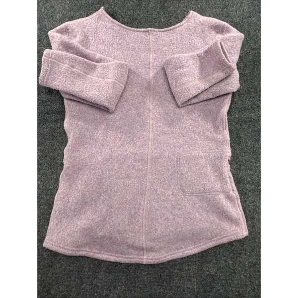 Smartwool Hudson Trail Women’s M Pink Wool Blend Fleece Pullover SW011525 - Image 9