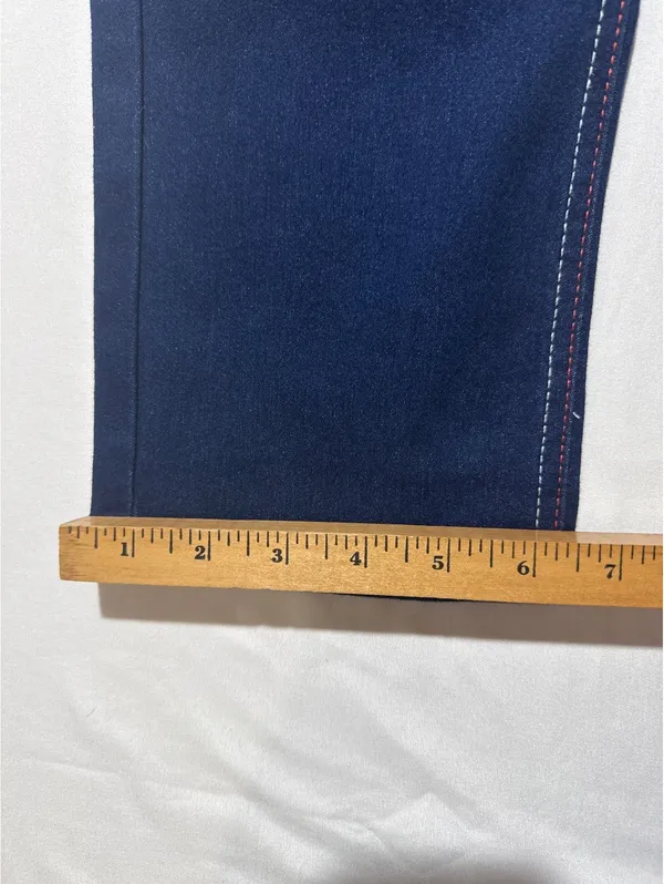 Jean's Denim Women's Size 8 Classic Dark Blue Straight Jeans - Comfy & Stylish! - Image 2