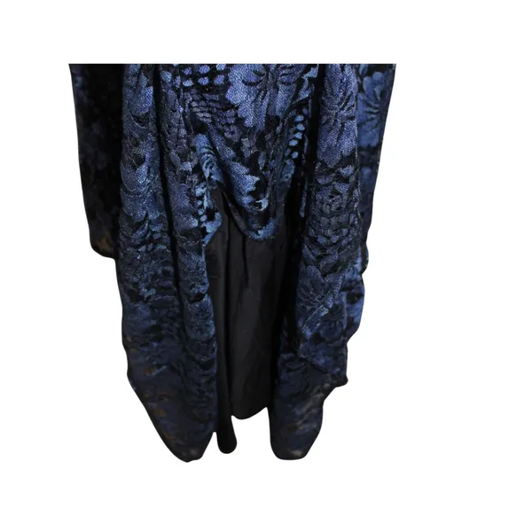 NWT Lulu's Molinetto Navy Blue Lace Ruffled Tiered Maxi Dress Size M - Image 8