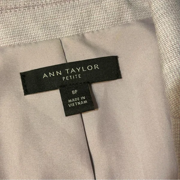 Ann Taylor Lavender Single Button Blazer Size 8 Petite Office Work Spring - Image 9