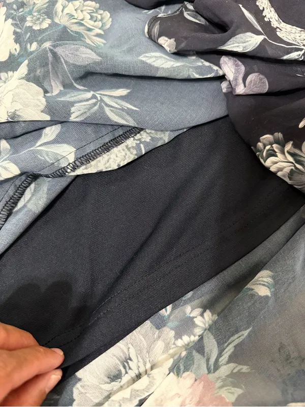 City Chic NWT Mysterious Navy Ruffle V-Neck Floral Flowy Maxi Dress Size 18 - Image 13