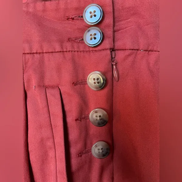 LOFT Wide Leg Pants in Rust Red - Image 7