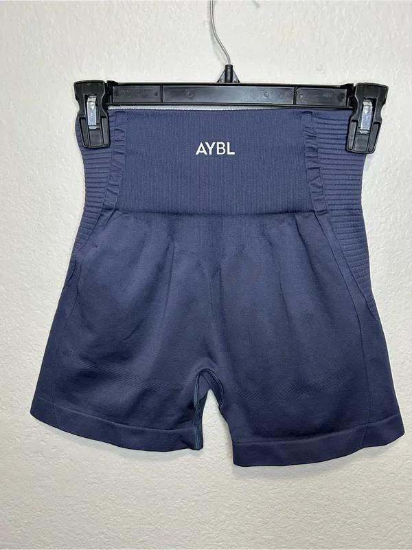 NWOT AYBL Balance V2 Seamless Shorts Size M Dark Gray Workout - Image 2