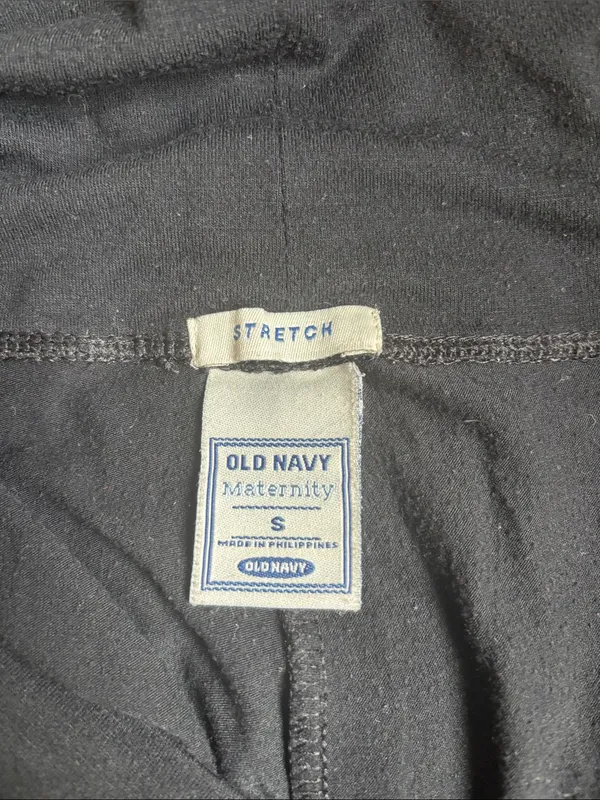 Old Navy Black Wide-Leg Fold-Over Waist Pants - Image 2