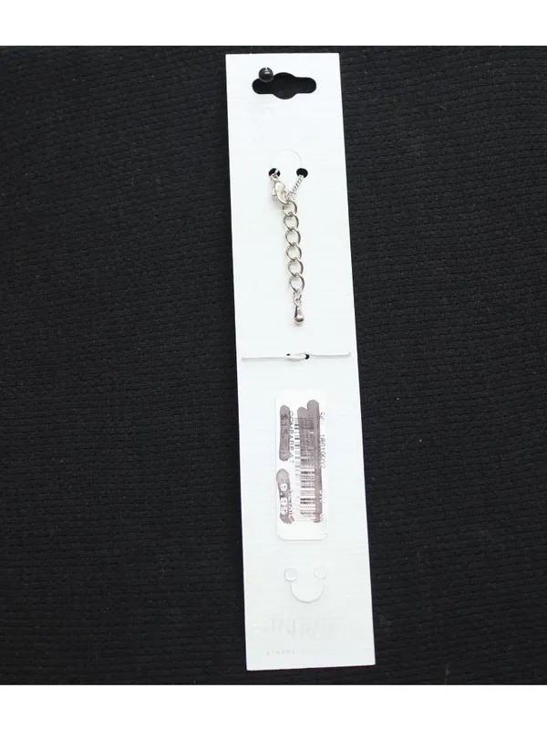 NWT Crystale by L & J Pendant Crystal Anklet Silver Gray / Clear 8" + 1.5" - Image 2
