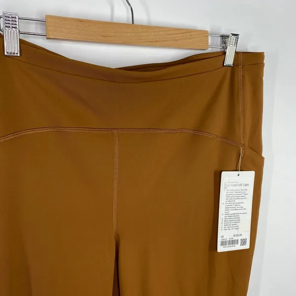 Lululemon Swift Speed High Rise Leggings Womens 20‎ Copper Brown 28" Running - Image 5