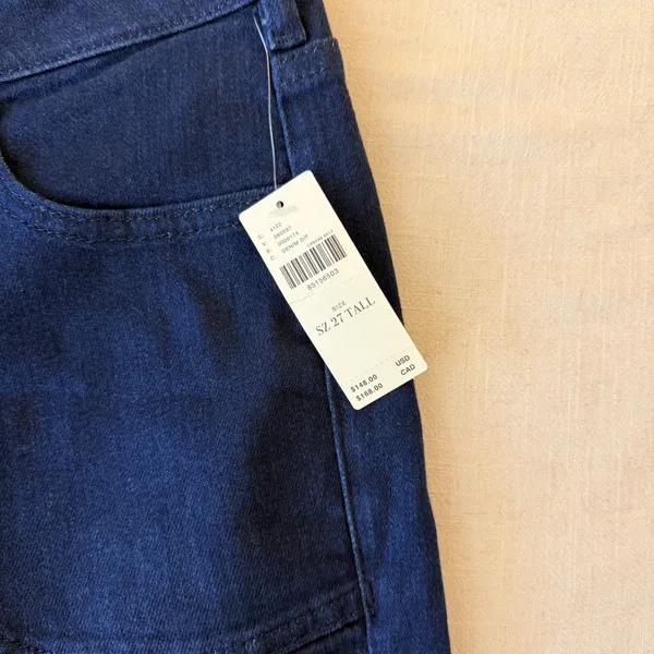 Pilcro Low-Rise Icon Flare Jeans Womens 27 Tall Blue Denim NWT - Image 4