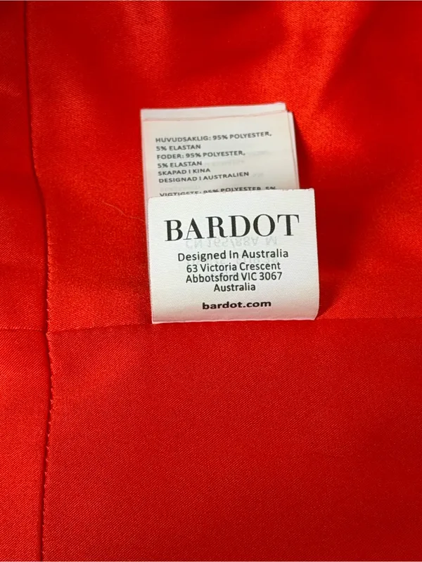 Bardot Fire Red Mini Corset‎ Bustier Crop Top Coquette Feminine Party Going Out - Image 7
