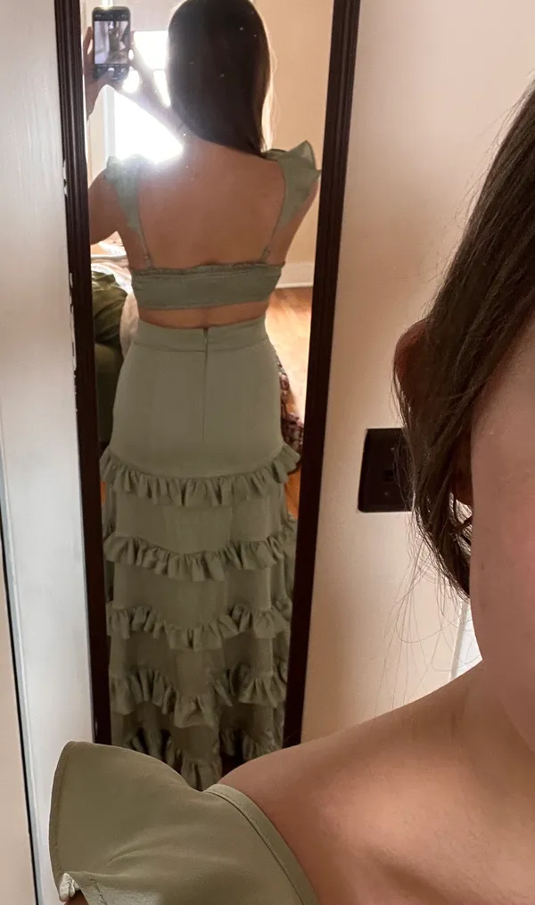 Altar'd State Green Maxi Dress (Will Take Best Offer!) - Image 4