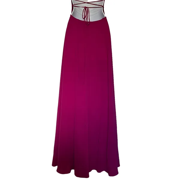 Lulus Strappy to be Here Maxi Y2K Dress Sz Small Corset Prom Glam Strappy Formal - Image 7