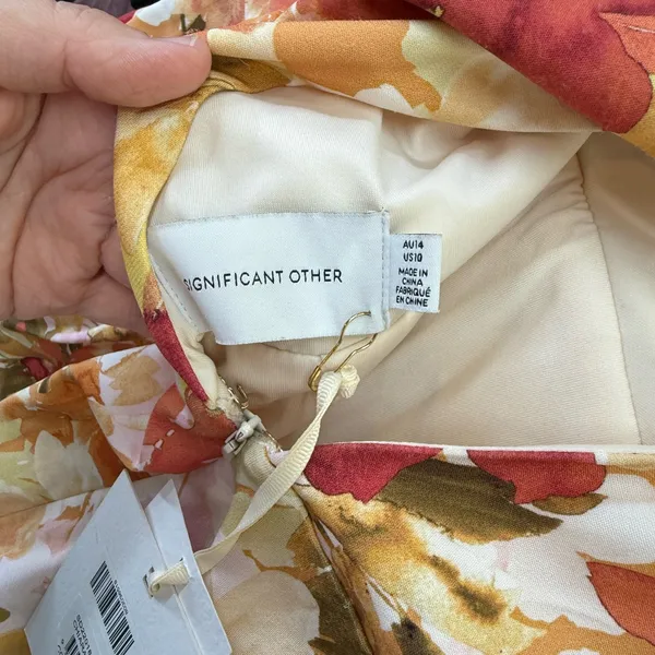Significant Other Chiara Dress - Watercolor Floral Open‎ Back Dress Size 10 - Image 7