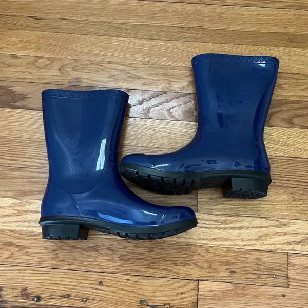 UGG Sienna Matte Blue Rain Boots Women’s 7 Waterproof Weather Core Gorpcore - Image 2