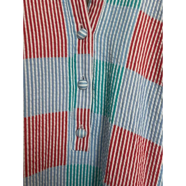 Tuckernuck Seersucker Halter Pocket Midi Dress Women's Sz Medium - Image 6