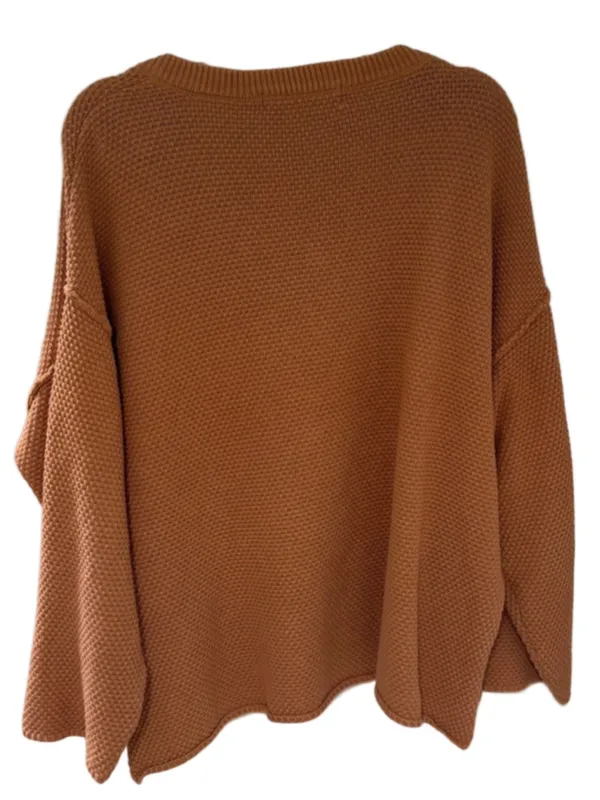 Free People Hailee Waffle Stitch Long Sleeve Top & Wide Leg Pants Set Size M - Image 5