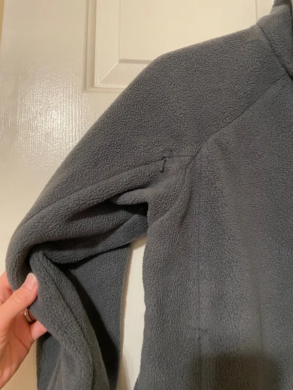 Columbia Jacket Women’s Small Gray Core Interchange Fleece Full Zip Coat Sweater Size Small - Image 3