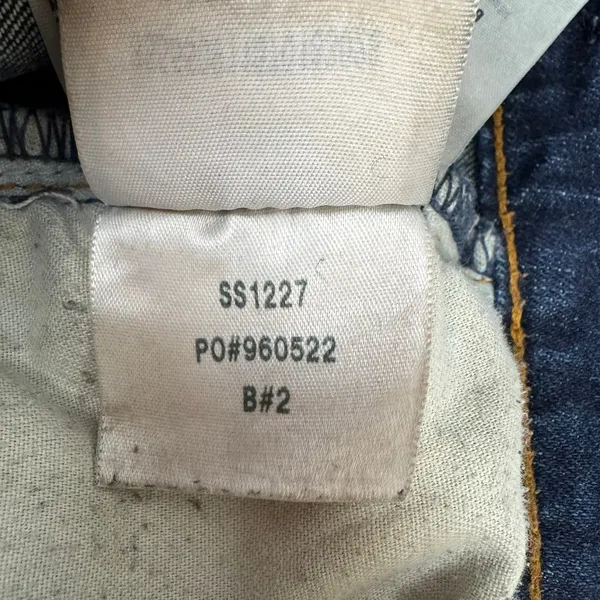 Hollister Y2K Distressed Bootcut Jeans Low Rise Dark‎ Wash W29 L31 - Image 9