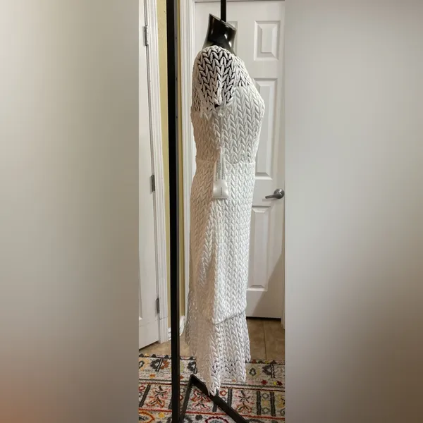 NWT Kay Unger Tatum Floral Lace Midi Cocktail Dress Size 4 (Retail $248) - Image 7