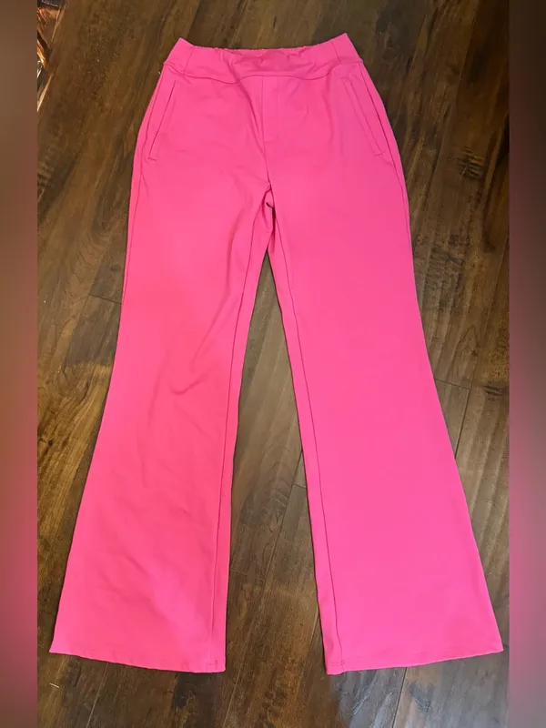 Halara Flex High Waisted Side Pocket Slight Flare Work Pants Size Medium Tall - Image 3