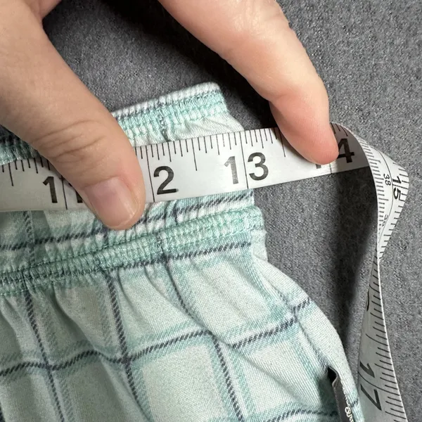 Eddie Bauer Pajama Set Womens Small Green Plaid Tank Top Pants Sleepwear Jersey - Image 8