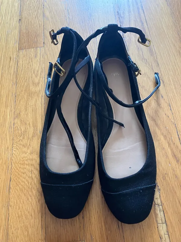 Zara Tied Fabric Ballet Flats - Image 6