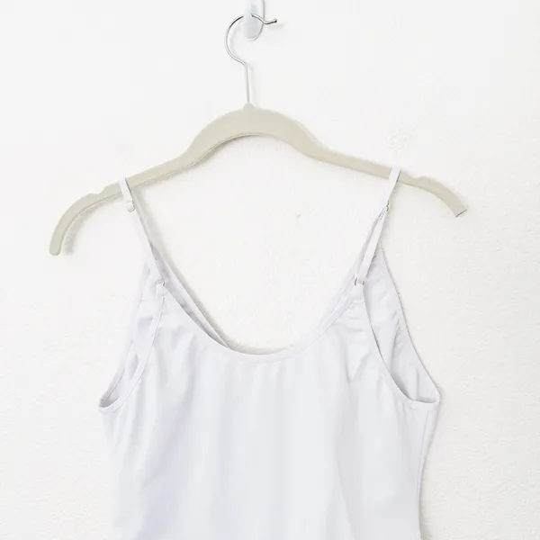 [Free People] White Rosie Duo Bodysuit One-Piece V-Neck Casual Top Size Medium M - Image 6