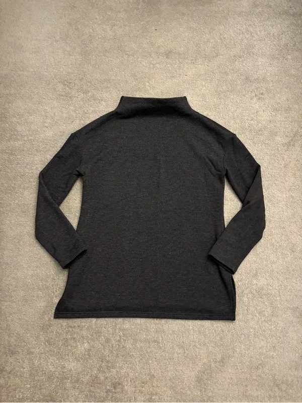 FreeFly Bamboo Thermal Fleece Mockneck Long Sleeve Sweatshirt - Image 3