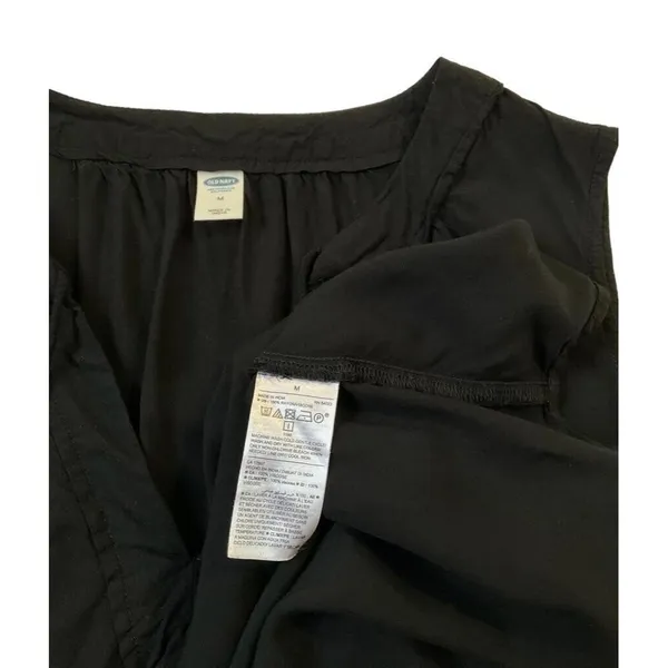 Old Navy Women Size Medium Summer Dress Sleeveless Black 1-410 - Image 5