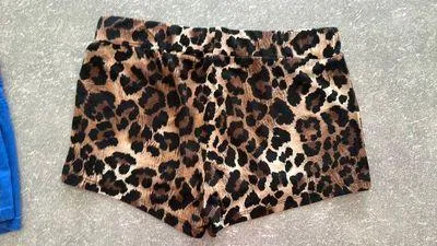 Leopard Shorts Brown Size M - Image 2