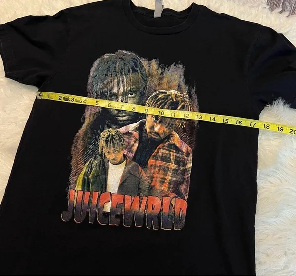 Next Level Apparel Juice Wrld T Shirt Black Short Sleeve Size Small 100% Cotton - Image 6