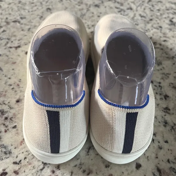Rothy's The Sneaker Women 8.5 Sand Tan Minimalist Slip On Sustainable Shoes - Image 5