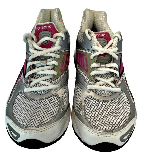 Reebok Women's Pink Gray Running Shoe J81691 059503 - Image 2