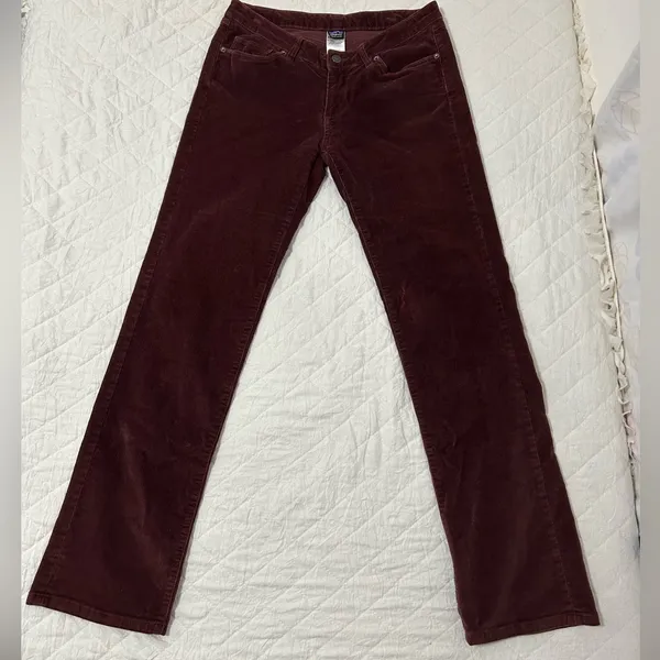 Patagonia Women’s Maroon Corduroy Pants size 28 - Image 2
